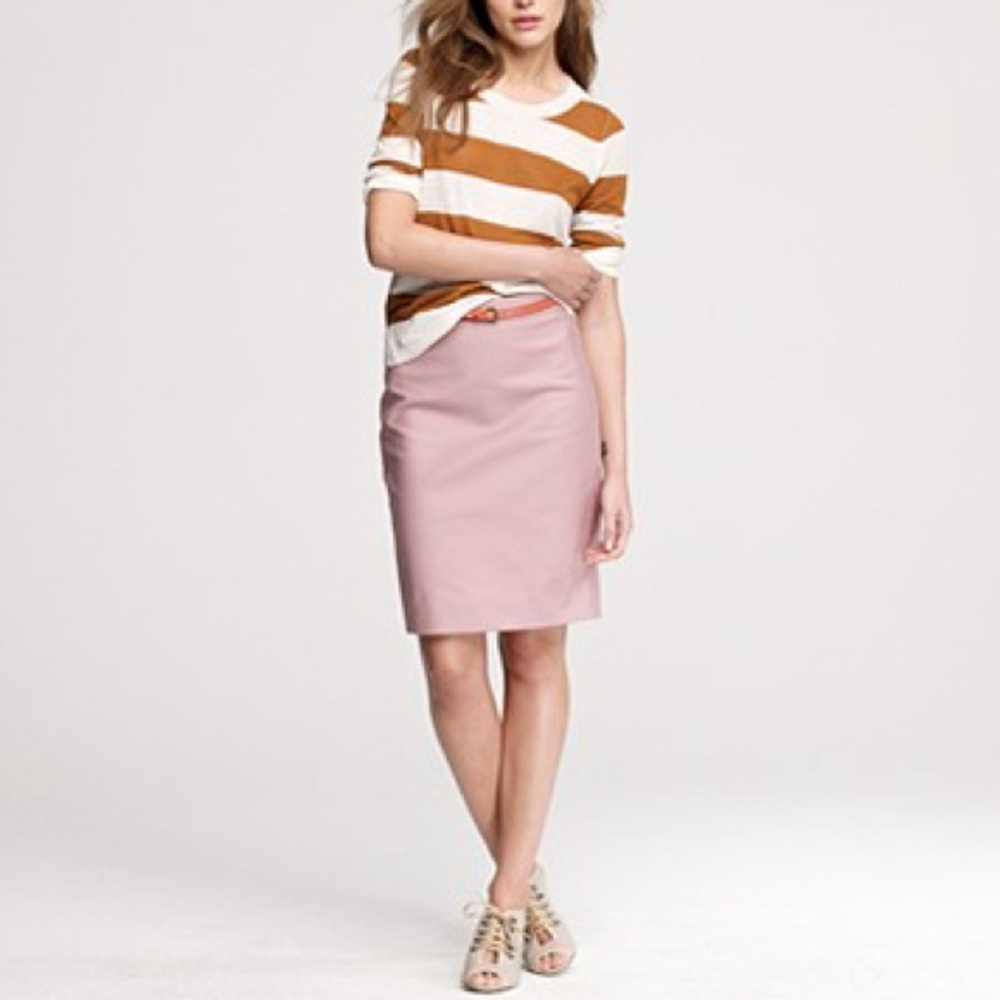 J.Crew Pencil Skirt Women’s Size 14 Pink 23” Knee Length